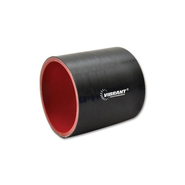 Vibrant Performance 4 PLY SILICONE SLEEVE, 3.5IN I.D. X 3IN LONG - BLACK 2716 - main